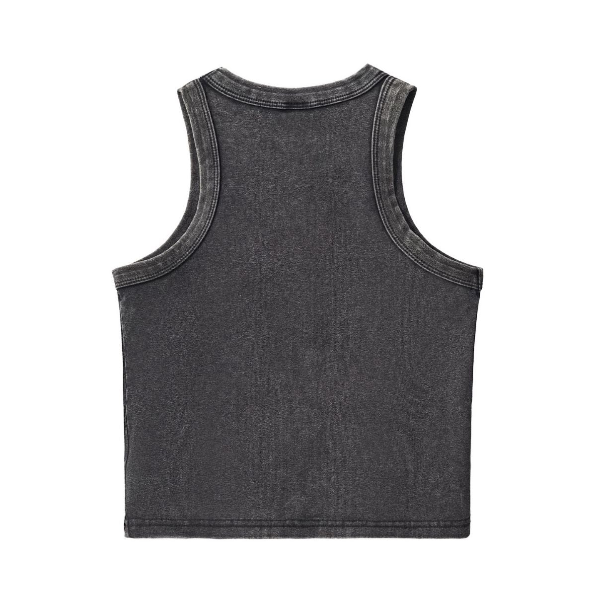 Stone Wash Slim Fit Crop Tank 320gsm