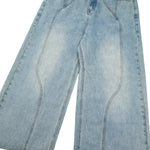 Streetwear Relaxed Straight-Leg Workwear Jeans