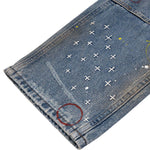 Smoke Rise Paint Splatter Ripped Jeans