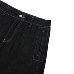 High-Waist A-Line Denim Cropped Shorts