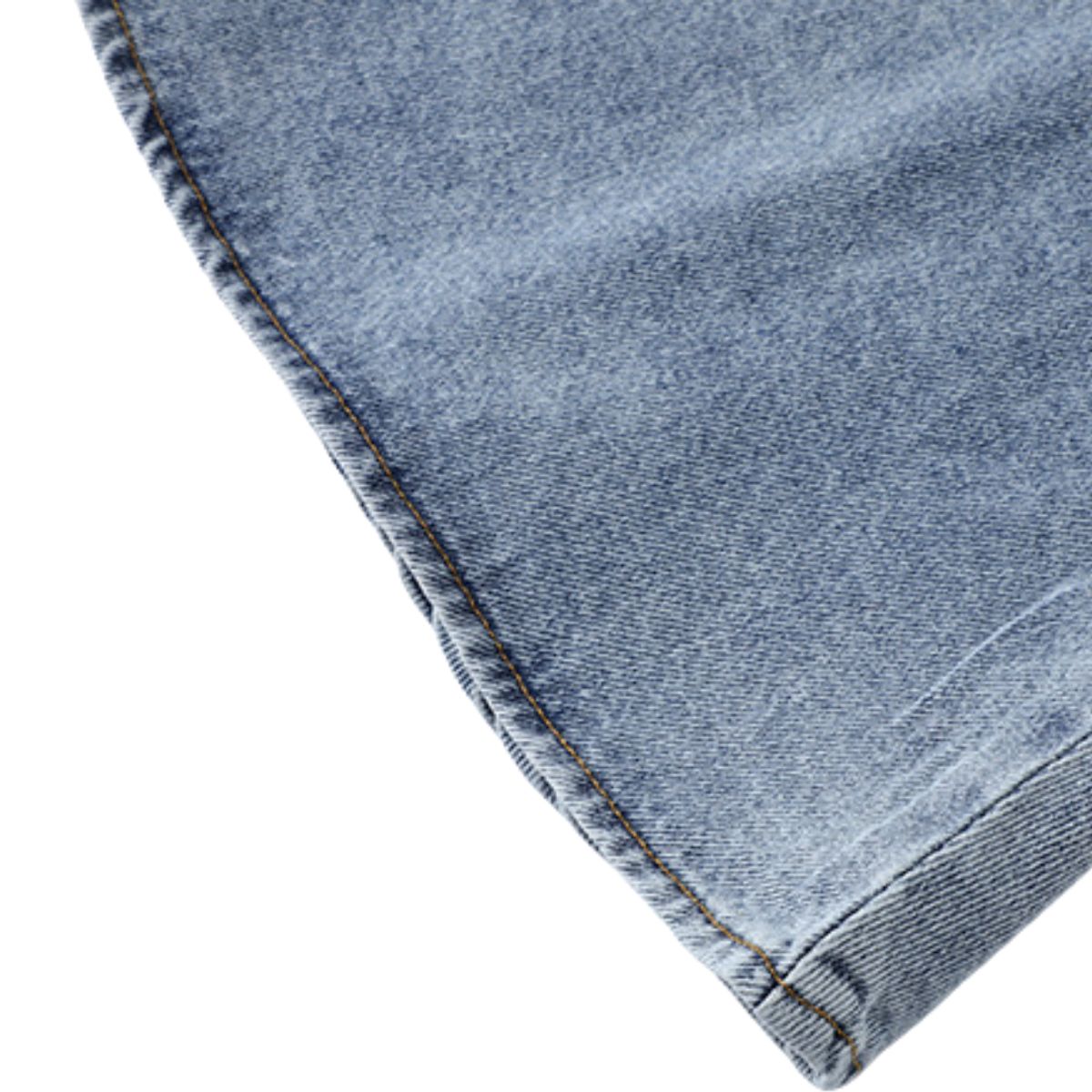 Armhole Ruffle Sleeveless Denim Midi Dress