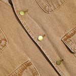 Relaxed Washed Denim Cargo Vest