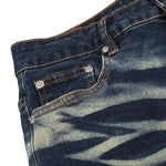 Vintage Distressed Slim Flare Jeans