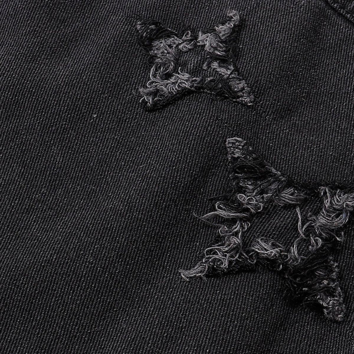 Raw Edge Star Denim Trucker Jacket