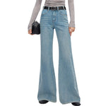 Risen Women's High-Rise Baggy Flare Jeans