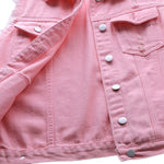 Women's Relaxed Fit Ripped Denim Vest