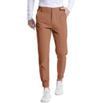 Men's Jogger Golf Pants Elastic Waist Stretch Casual Tapered Trousers