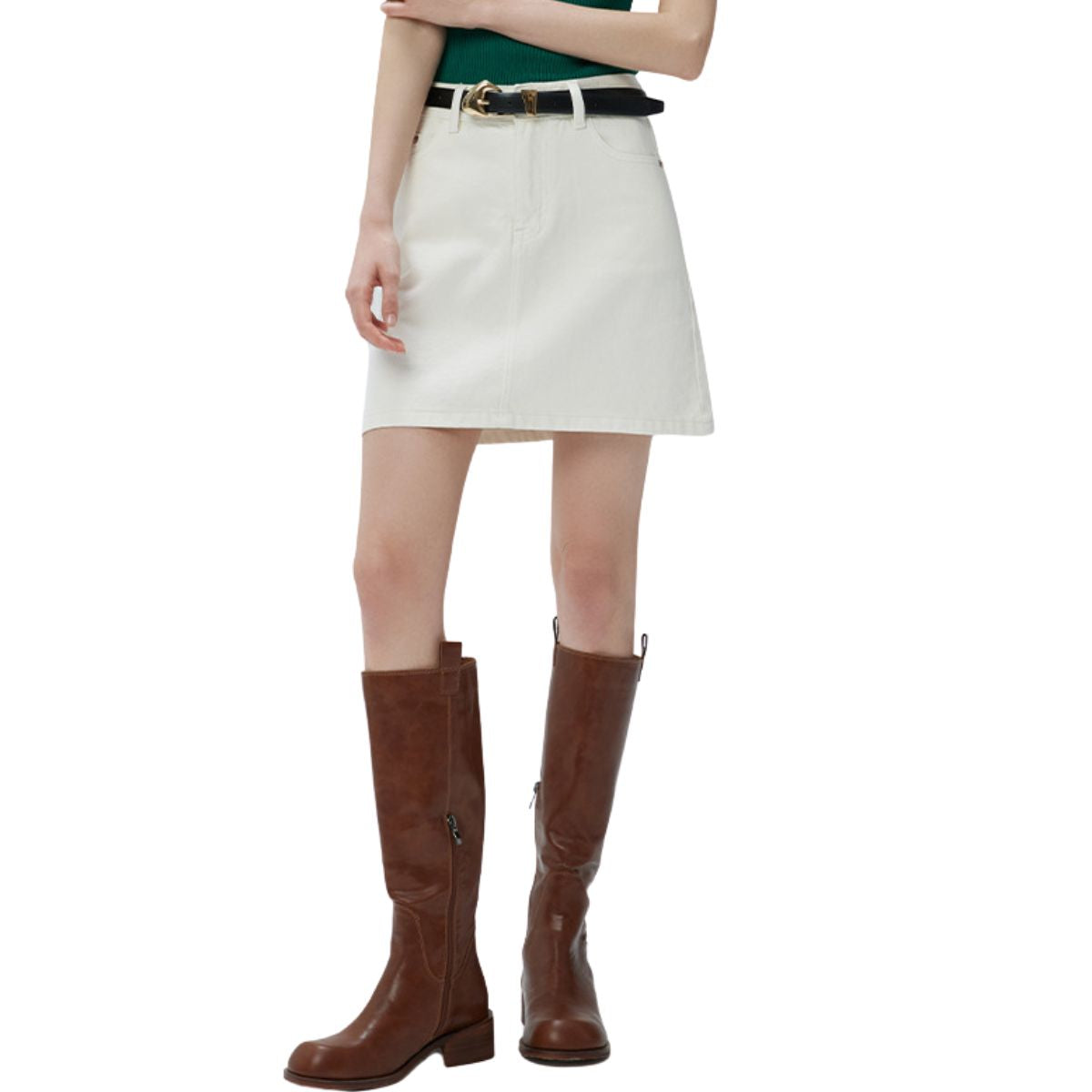 Women's A-Line Denim Mini Skirt