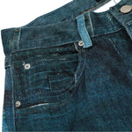 Smoke Rise Patch-Print Barrel Leg Jeans