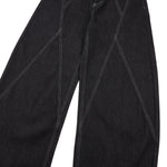 Vintage Washed Paneled Barrel-Leg Baggy Jeans