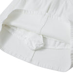 Women's White Denim Mini Skirt