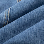 Women's Denim Bow Strappy Mini Dress