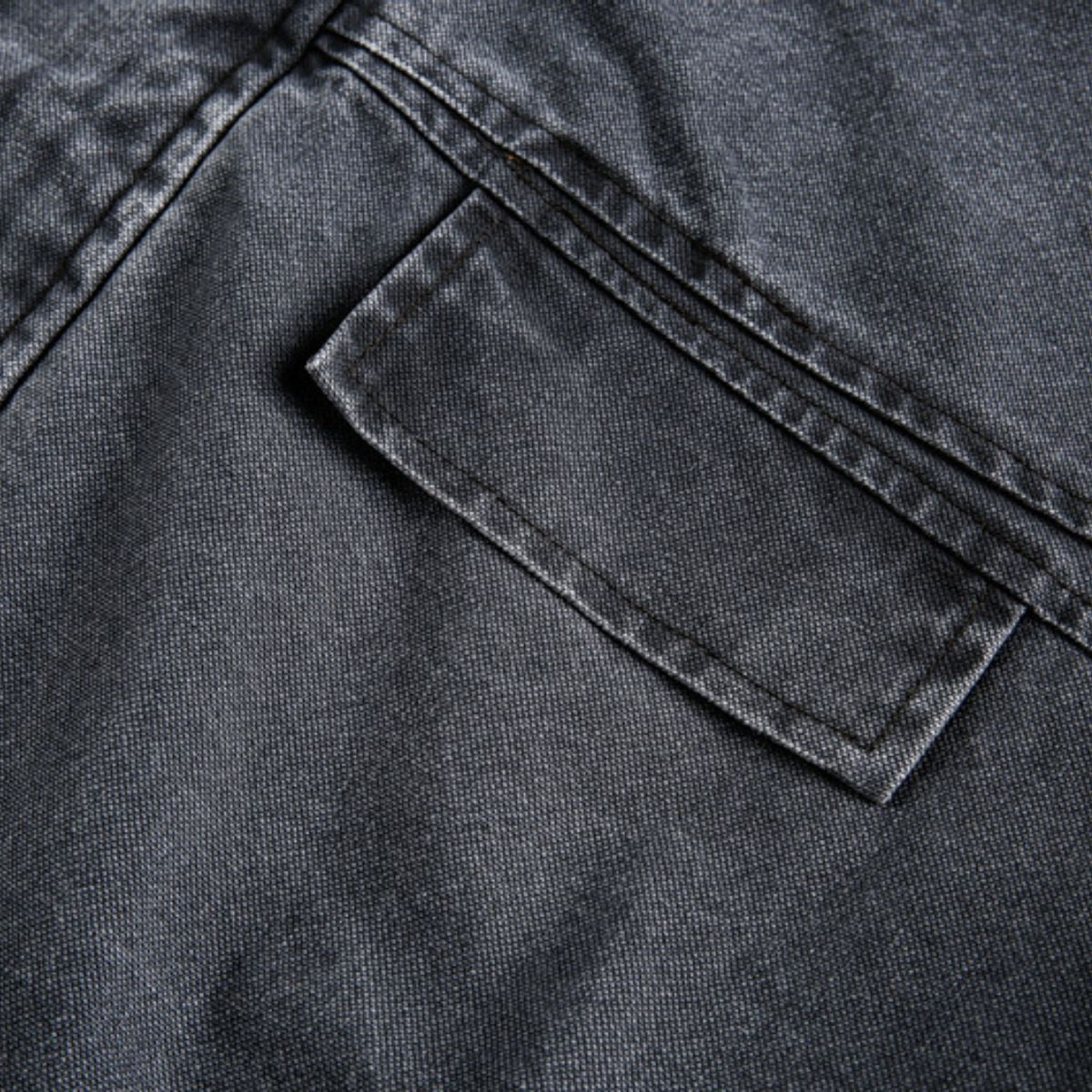 Stand Collar Vintage Washed Short-sleeved Denim Baseball Jacket