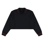 410G Heavyweight Cotton Cropped Sweatshirt | Coverstitch Detail Street Pullover