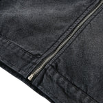 Retro Lace Patchwork Angel Pattern Casual Denim Jacket