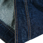 Retro Double-row Metal Studs Decorated Basic High-sense Denim Jacket