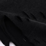 Black Washed Cotton Ripped Muscle Tank 275gsm