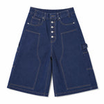 Vintage Wide Leg Denim Shorts