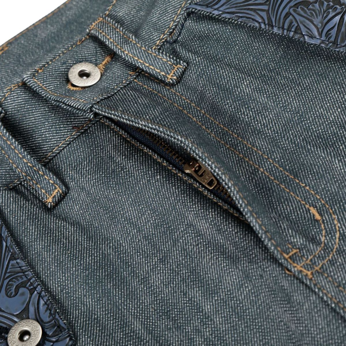 Raw Wash Wide Leg Selvedge Jeans