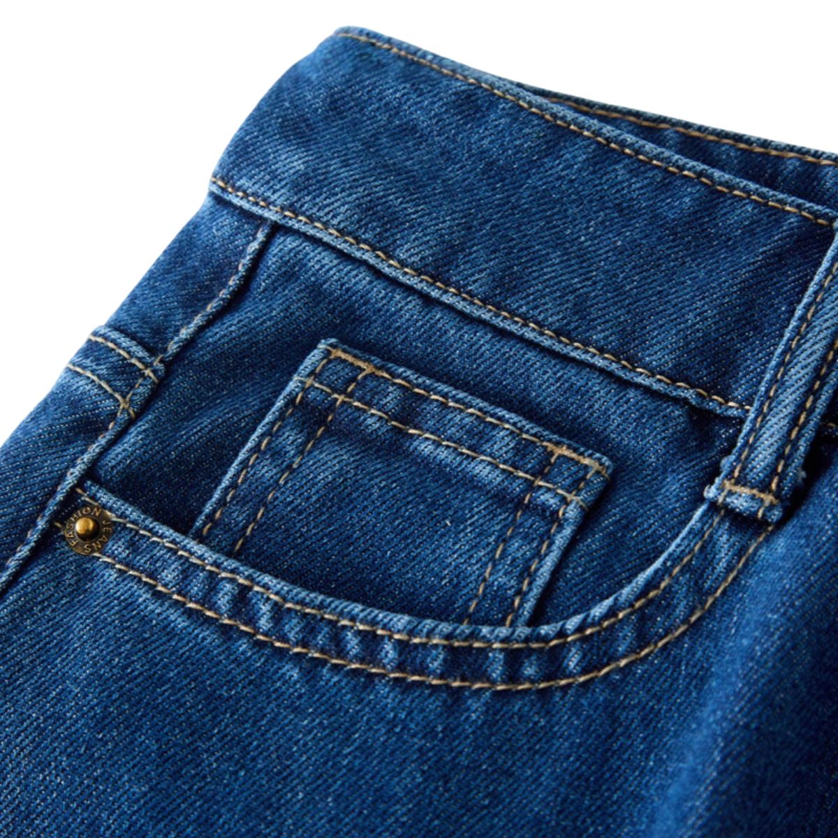 Women's Stretch Denim Midi Skirt