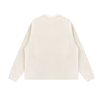 Washed Waffle Cotton Raglan Long Sleeve Tee 340G