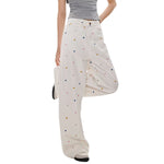 Vintage Rhinestone Straight Leg Jeans