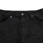 Street Deconstructed Embroidered Slim Flare Jeans