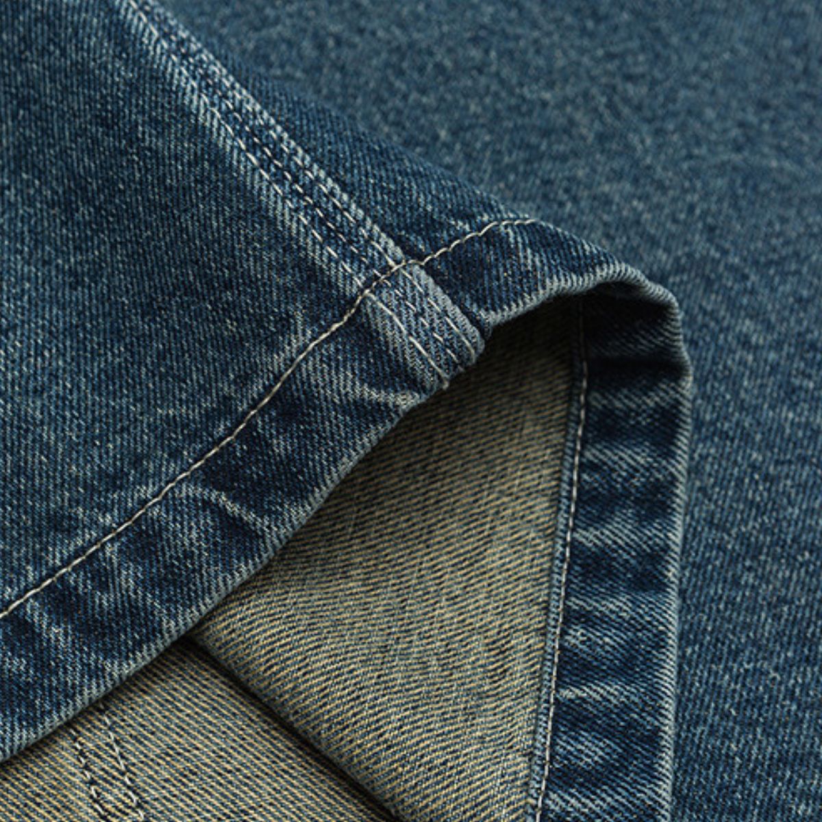 Loose Fit Denim Button-Front Jacket