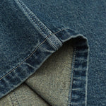 Loose Fit Denim Button-Front Jacket