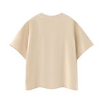 Snowflake Washed Raw Edge Boxy Cropped Tee