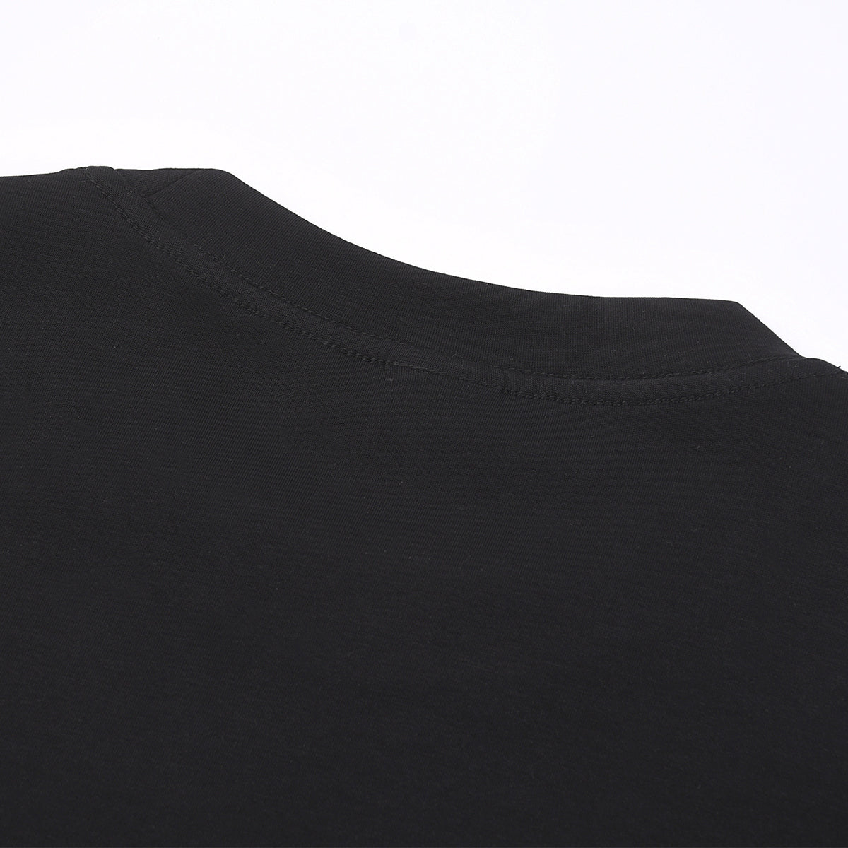 Mock Layered Contrast Strap Sweatshirt