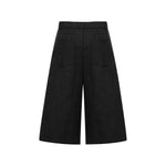 Vintage Draped Pleated Bermuda Shorts