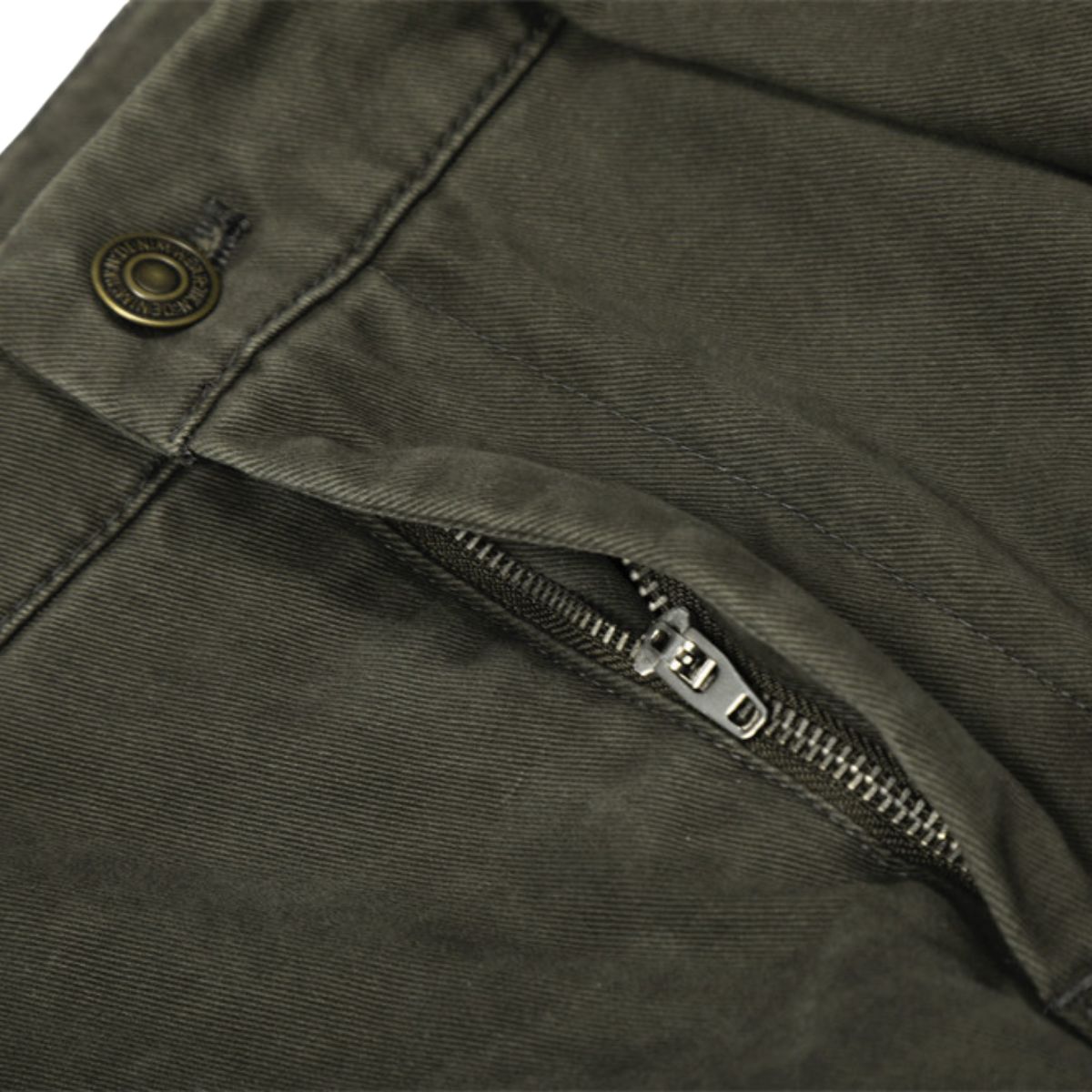 Men's Vintage Punk Cargo Pants �Wide-Leg, Zipper & Pockets