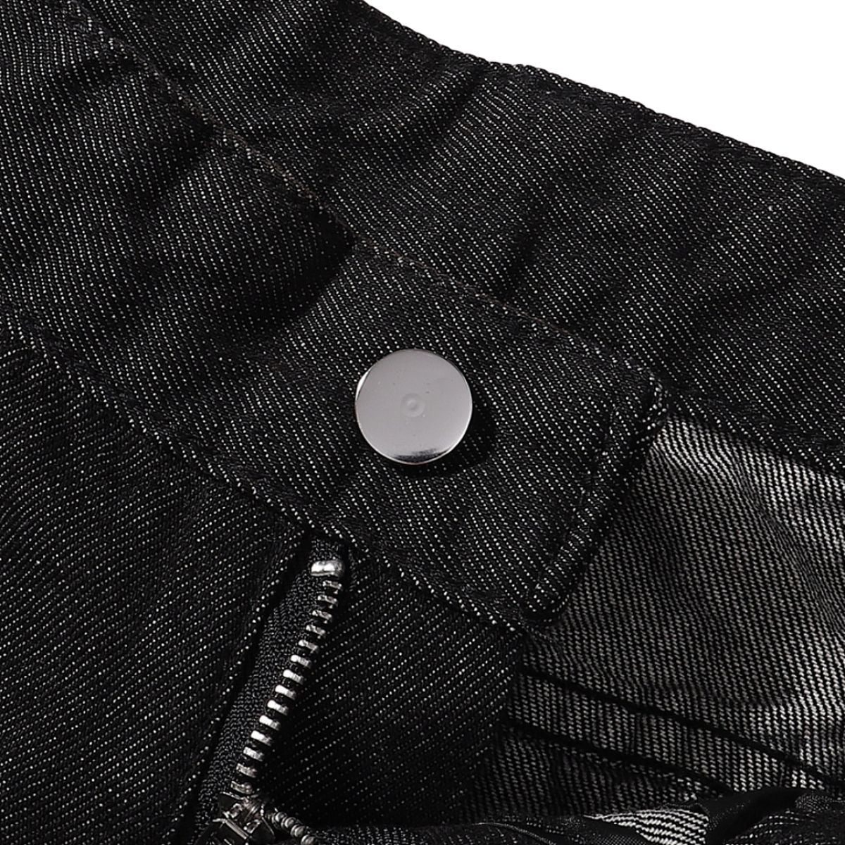 Minimalist Wide Leg Black Jeans