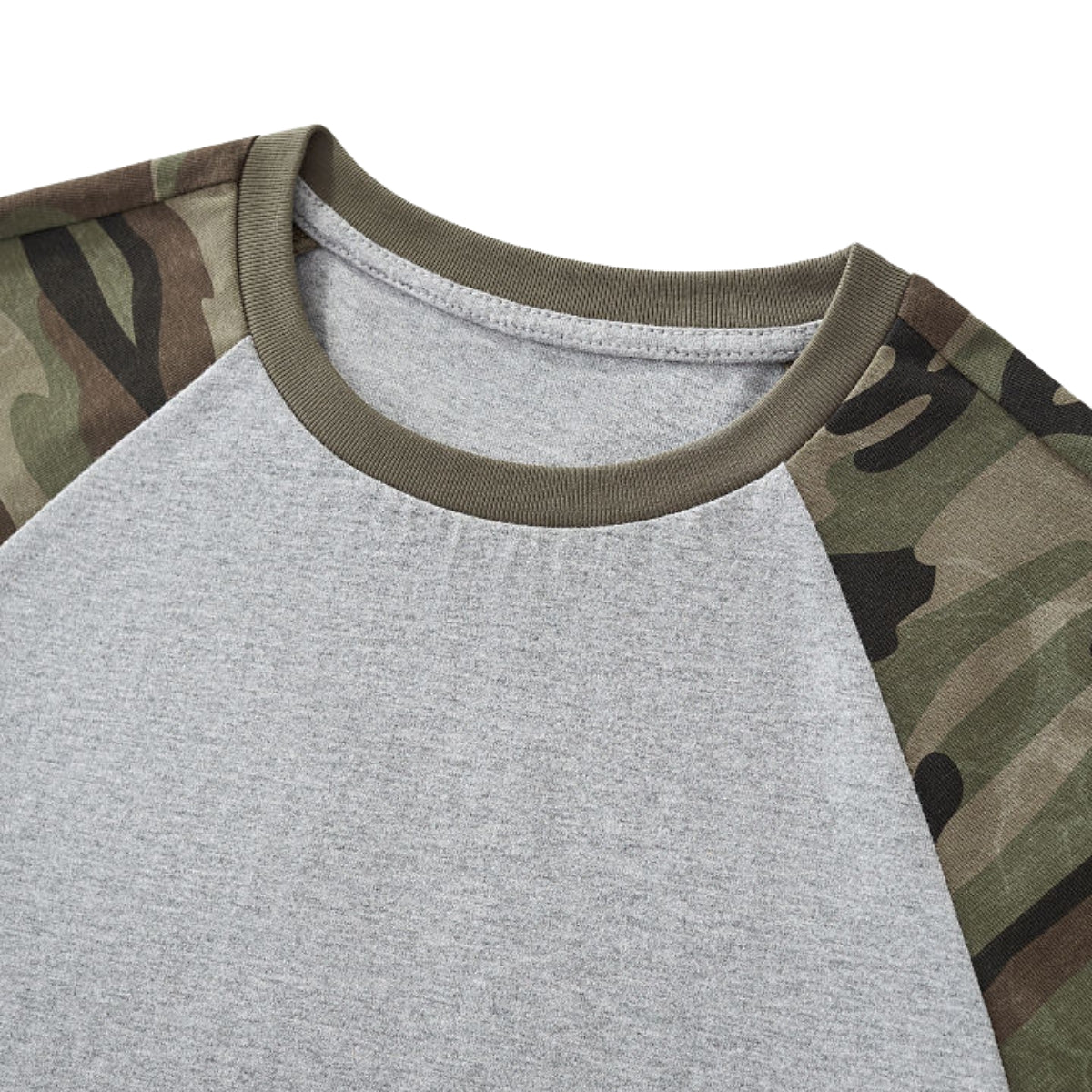 Raglan Camo Spice Girl Cropped Tee