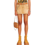 Women's Camouflage Print Mini Skirt