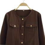 Button Down Long Sleeve Denim Jacket