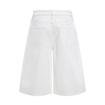 Retro Washed Baggy Straight-Leg Bermuda Shorts