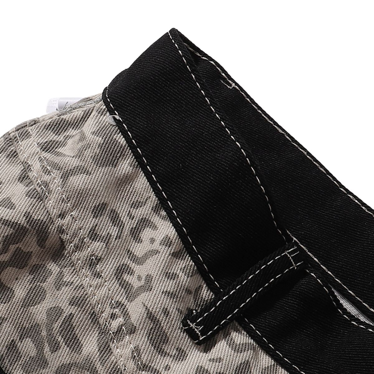 Vintage Leopard Print Balloon Leg Jeans