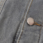 Relaxed Washed Faded Denim Jacket