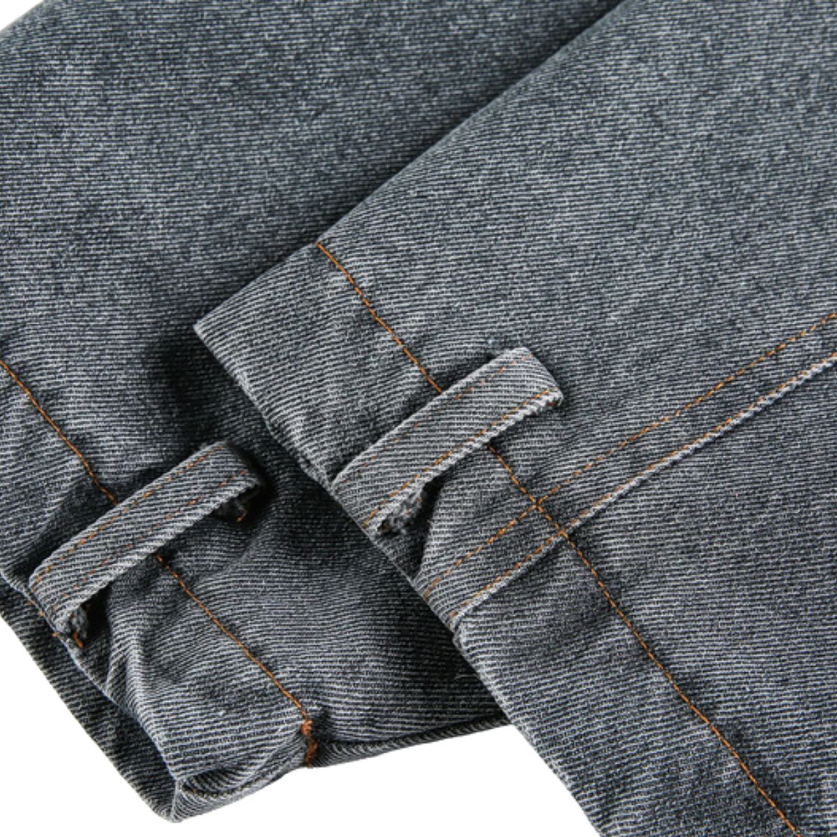 Retro Patchwork Two-in-one Design Functional Style Stand Collar Denim Jacket