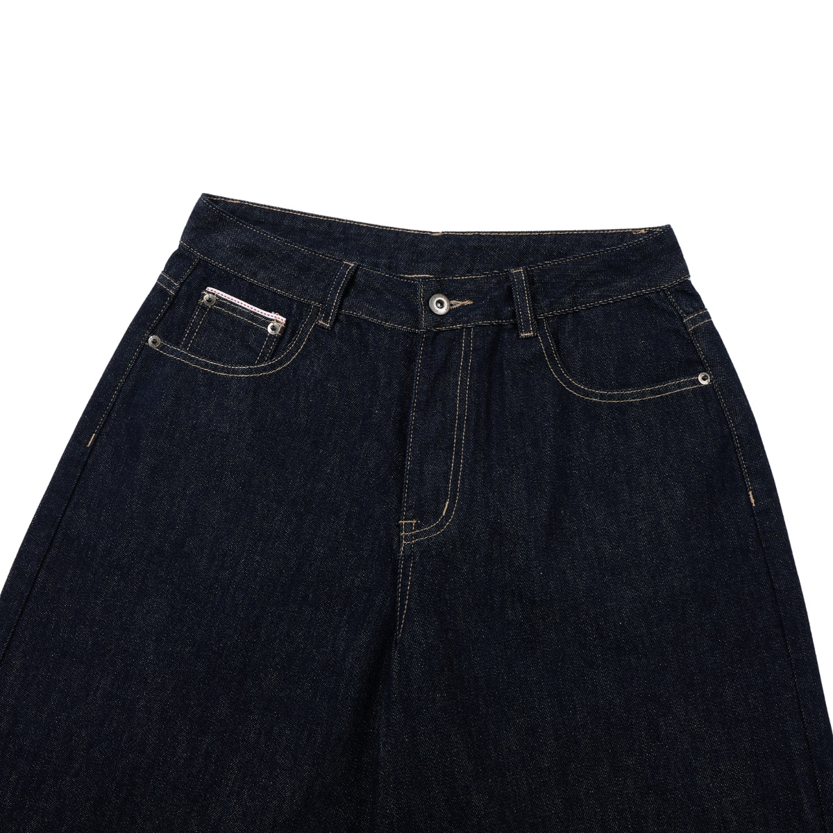 Vintage Loose Straight-Leg Denim Bermuda Shorts