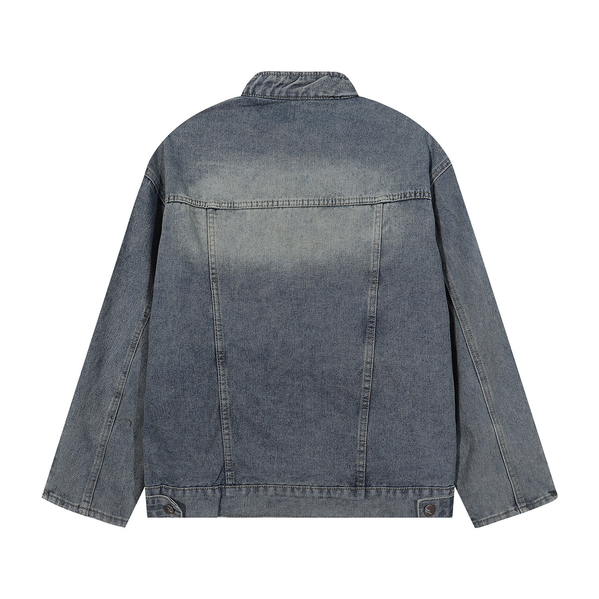 Washed Faded Oversized Denim Jacket