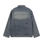 Washed Faded Oversized Denim Jacket