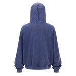 Double Yarn Vintage Washed Zippered Comfort Hoodie