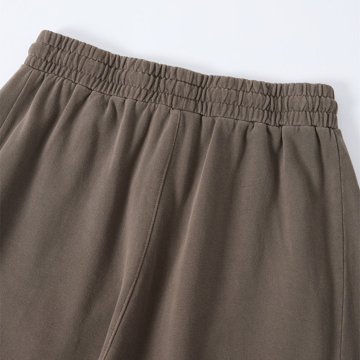 Curved Seam Straight Leg Casual Street Trousers