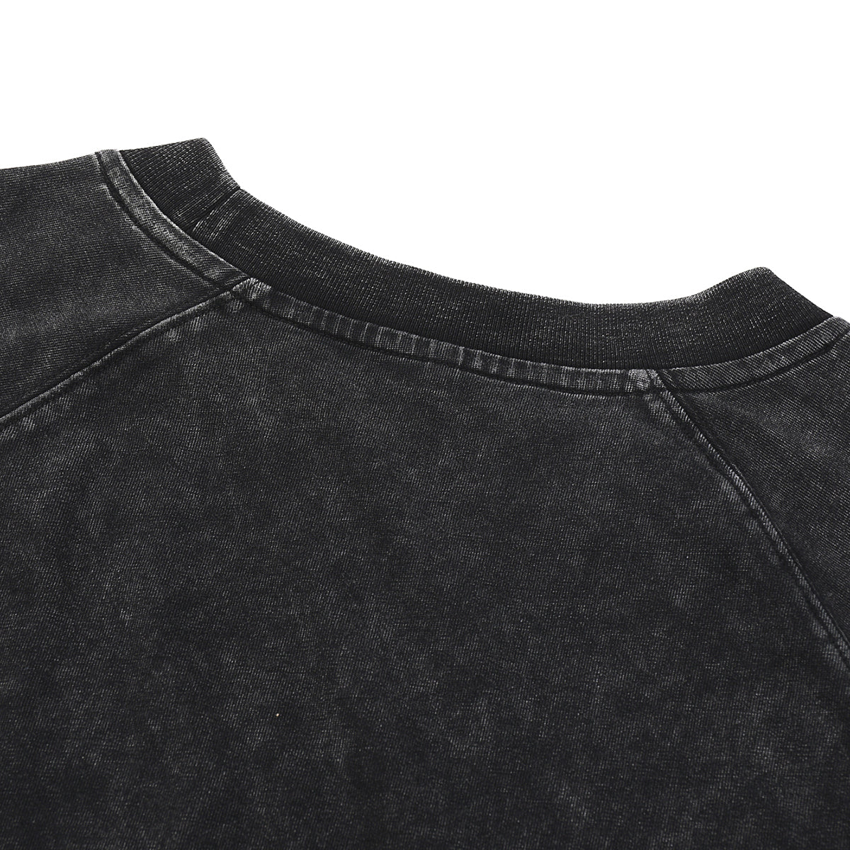 Stone-Washed Raw-Edge T-Shirt 270gsm