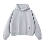 Solid Color Baggy Fleece Hoodie