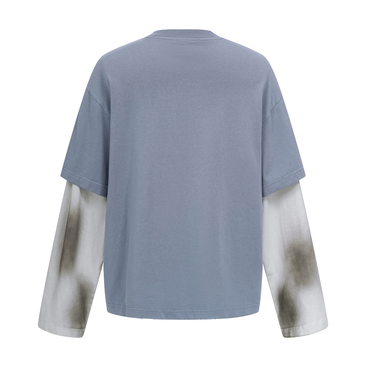 Washed Colorblock Contrast Sleeve Tee