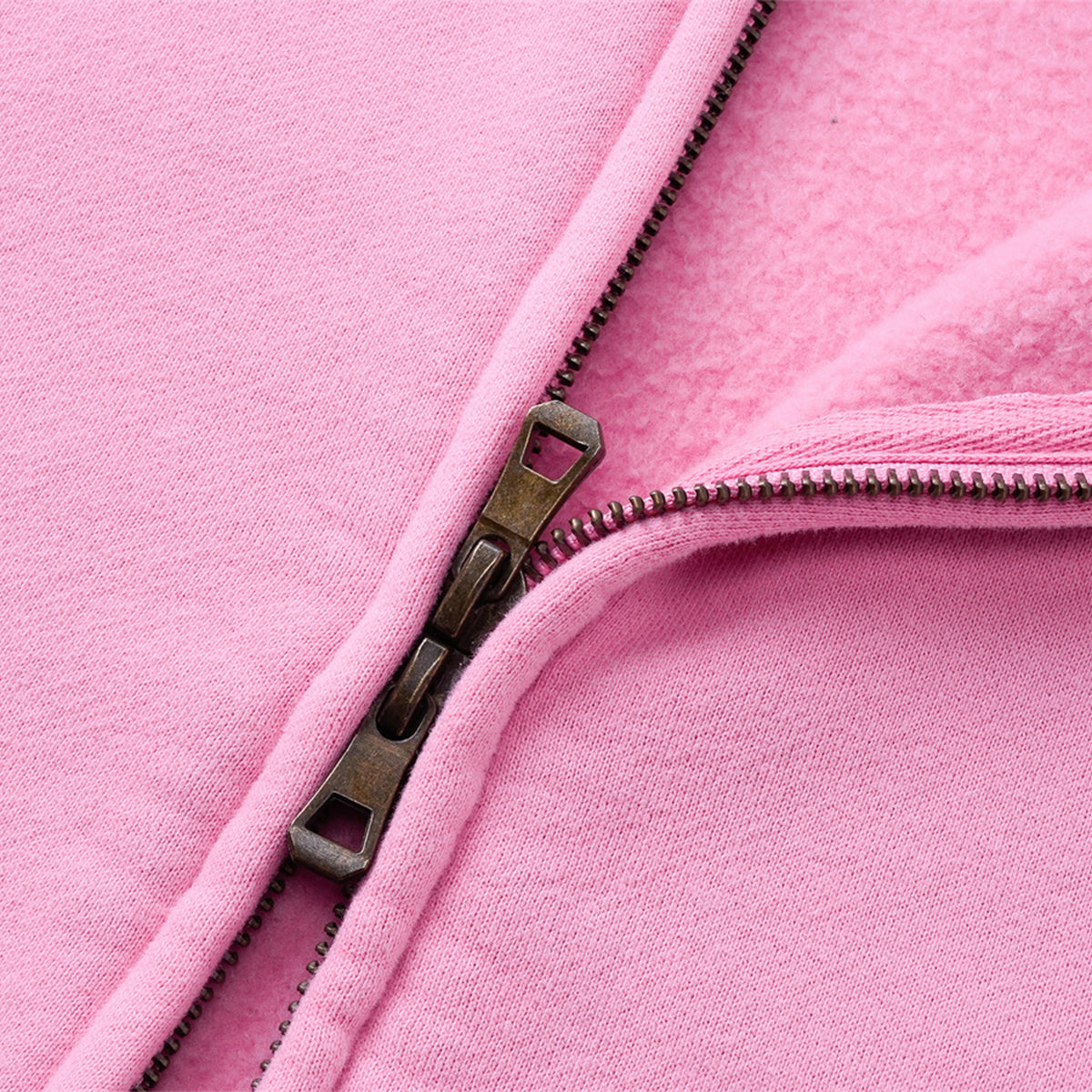 Vintage Oversized Full Zip Kangaroo Pocket Hoodie